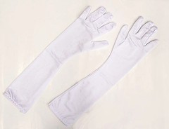 Длинные белые перчатки, (42-48р)