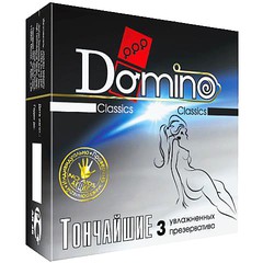 Презервативы Domino Тончайшие, 1уп/3шт