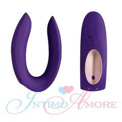 Вибратор для двоих Partner+ (аналог We-Vibe), 2 мот, 10 реж, аккум, силикон, 8,5см (без коробки)