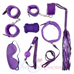 Фиолетовый набор Classic Seven (7 предметов) эко-кожа, иск. мех