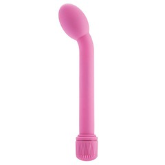 Нежно-розовый  вибратор First Time™ G-Spot Tulip, 20,5см
