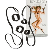 Бондаж для привязывания к кровати Bed Restraint System, черный
