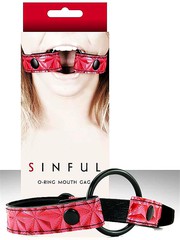 Кляп Sinful Pink O-Ring, сменные кольца 4/4,5/5см