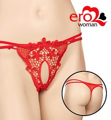 Красные женские стринги, XS/M(40-46р)