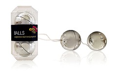 Вагинальные шарики Balls, серебристые, 3,5см/50г