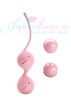 Вагинальные шарики Pretty Love Kegel Tighten up I, нежно-розовый силикон 3,4см, 95г