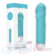 Тихий, гибкий вибратор LoveLine Leonore, бирюзовый, 14,5х3,1см