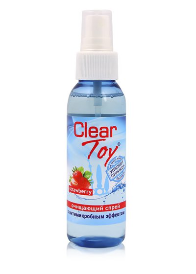 Антибактериальный спрей Clear Toy® strawberry для секс-игрушек, 100мл