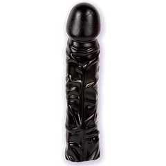 Фаллос с венками Classic 8" Dong black, 19х4см