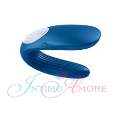 Вибратор для двоих Partner Whale (аналог We-Vibe), 2 мот, 10 реж, аккум, силикон, 9см (без коробки)