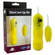 Вибратор для клитора Clitoral Lover, 5 реж, желтый, 4,3х1,9см (уценка)