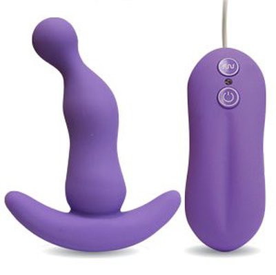 Анальная вибро-втулка Sexy Friend, SF-70101-5, фиолетовый силикон, 10 режимов