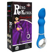 Голубой G-вибратор Ring Kings® Dream Teaser, 7 функций, силикон, 16,2х3см
