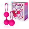 Набор вагинальных шариков Cosmo Lady's dream 2+1 розовый силикон, 77/37г, 3,4см