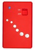Беспроводное парное виброяйцо Crystal Red Duo Bullet со стразами, красное, 7х3см