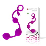 Анальные шарики Pretty Love balls, силикон, 2,5/2,8/3см