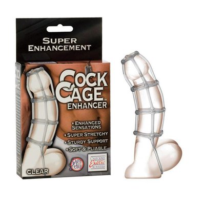 Эрекционное лассо (утяжка) на половой член Cock Cage™ Enhancer, прозрачное