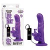 Вибратор на присоске Love Rider® Butterfly, фиолетовый силикон, 10 функций, 2 мотора, 18,3х3,5см