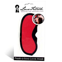 Маска красная на глаза Peek-A-Boo Love Mask