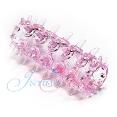 Насадка с шипиками Funky Seduction, розовая 6,6см