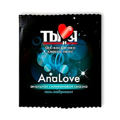 Антисептический анальный лубрикант Analove, водно-силиконовый, 4г, годен до 10.22г