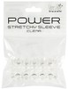 Насадка с шариками ToyJoy power stretchy sleeve clear, 6,5см