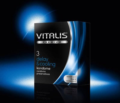 Презервативы продлевающие Vitalis Premium Delay& cooling, 3шт