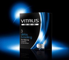 Презервативы продлевающие Vitalis Premium Delay& cooling, 3шт