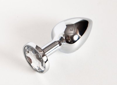 Анальная пробка с кристаллом Small Silver Diamond