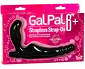 Безремневой вибро-страпон GalPal, черный, 17х2,5-3см