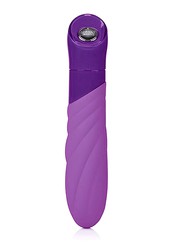 Мощный вибратор Key™ Vela Massager, фиолетовый силикон, 7 режимов, 21х4,3см