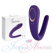 Вибратор для двоих Partner (аналог We-Vibe), 1 мотор, 10 реж., аккумулятор, силикон, 10см