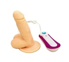 Реалистичный мини-вибратор на присоске Masi Cock, силикон, 11,5х3,5см