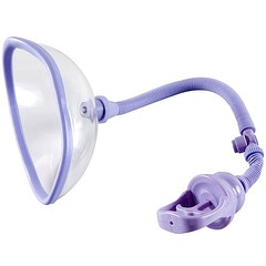 Вагинальная помпа Pussy Pump Plus с большой чашей и рычагом, 15х7см