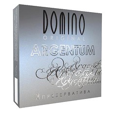 Презервативы Domino original Argentum, серебристые, 1уп/3шт