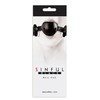 Черный кляп Sinful Black с отверстиями для дыхания, 4,3см