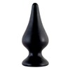 Анальная пробка BlackRed, черный силикон, 11,3х4,5см