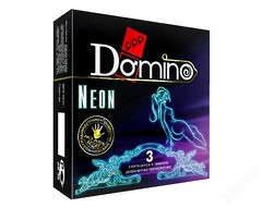 Презервативы Domino Neon, светящиеся в темноте, 1уп/3шт