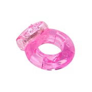 Эрекционное кольцо на п/ч Toyfa vibrating Ring, вибрация, розовое, 2см