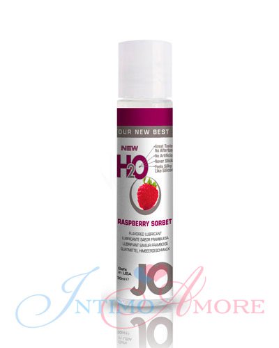 Съедобный лубрикант JO H₂O Raspberry Sorbet (Малина), 30мл