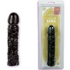Фаллос с венками Classic 8" Dong black, 19х4см
