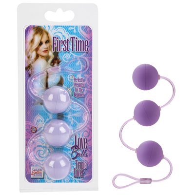 Три шарика First Time™ Love Balls Triple Lovers фиолетовые