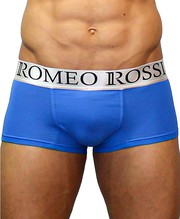 Мужские хлопковые трусы-хипсы Romeo Rossi™, темно-голубые, M(46р)