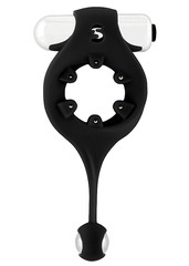 Эрекционное виброкольцо Endless Cockrings, 10 скоростей, черный силикон, D2,7см