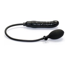 Расширяющийся реалистичный фаллос Pumpn Play Dong, черный, 14,8х3,8см