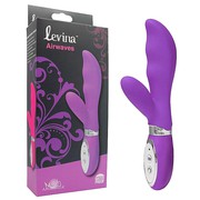 Фиолетовый G-вибратор Levina™ Airwaves, 30 реж, 2 мот, силикон, 18,5х3,4см