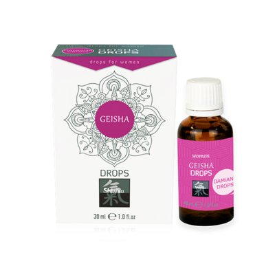 Женский возбудитель Shiatsu Geisha drops (L-аргинин, гранат, дамиана), 30мл