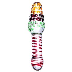 Стеклянный анальный стимулятор Art of glass Grape Paradise, 18,5х3,5/4,3см
