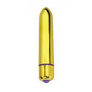 Мини-вибратор Vibrating Toys, золотистый, 9х1,7см