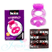 Эрекционное виброкольцо LUXE Бархатный молот (+презерватив)